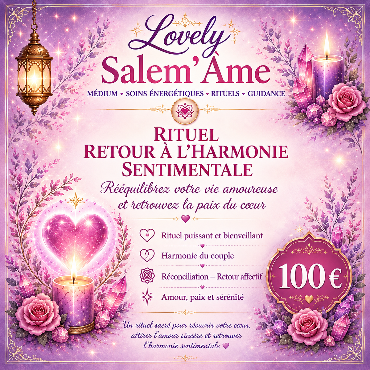 ✨ Rituel Retour à l’Harmonie Sentimentale ✨
