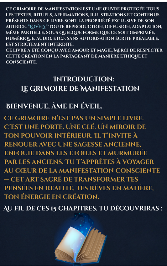 E-Book 3 "Le Grimoire De Manifestation" 🌟