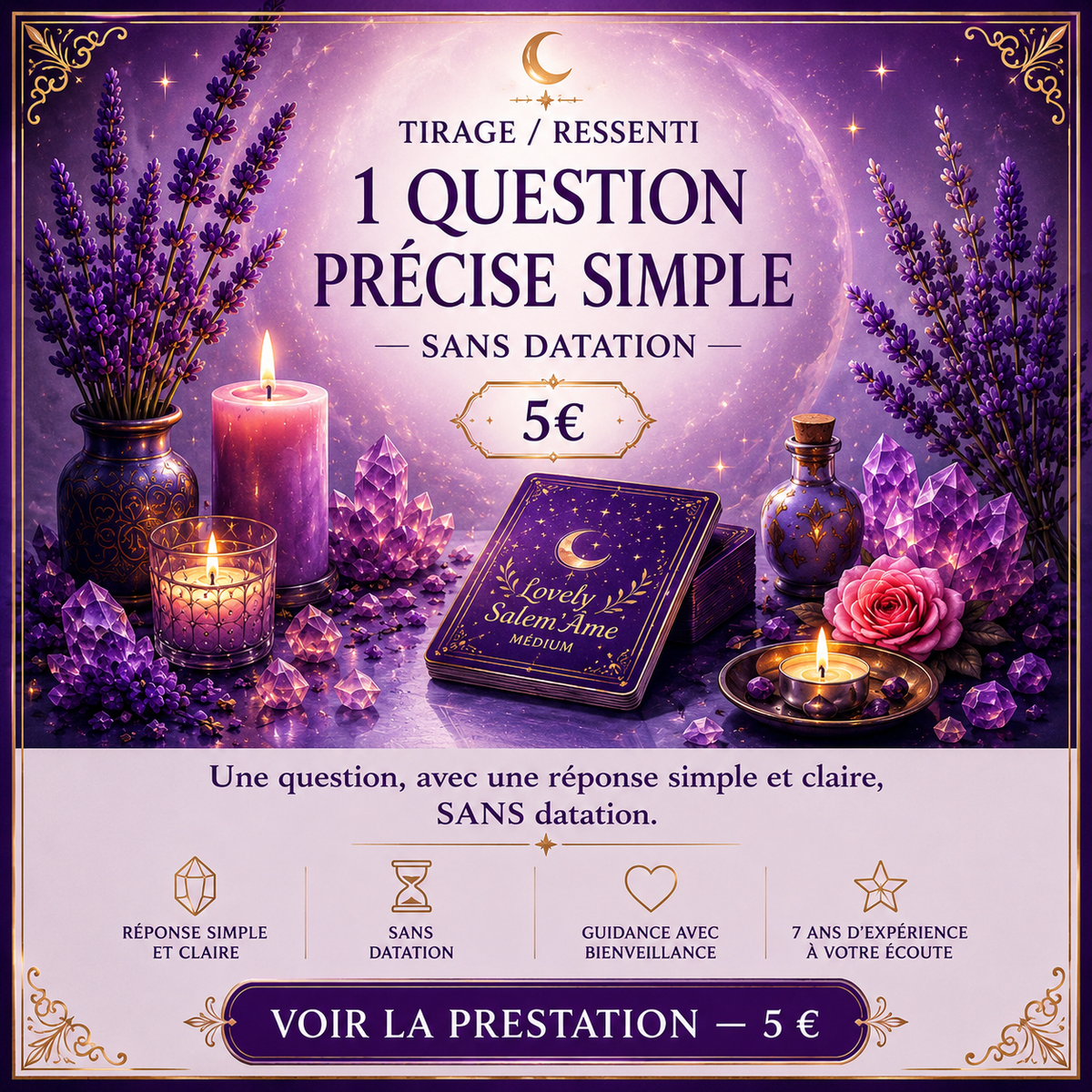 ✨ Tirage / Ressenti – 1 question précise simple ✨