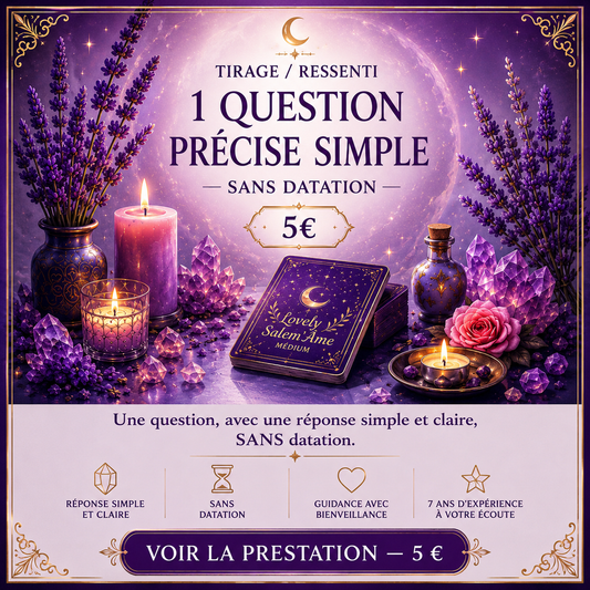 ✨ Tirage / Ressenti – 1 question précise simple ✨